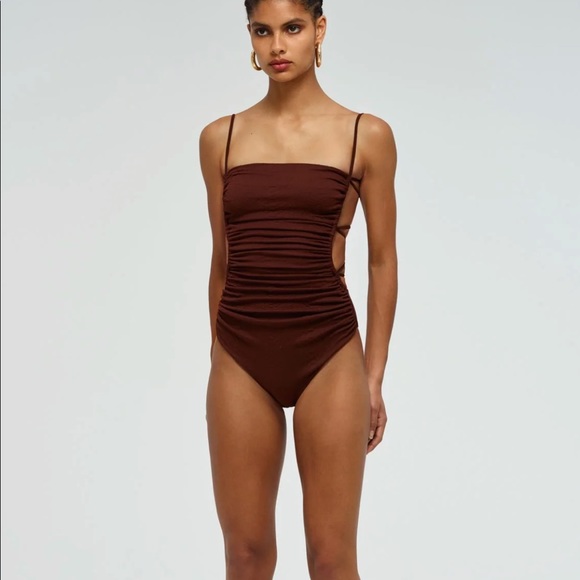 Self-Portrait Other - Self Portrait Snake Textured Swimsuit